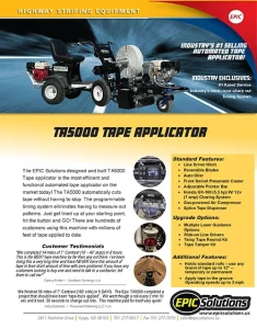 Epic Solutions TA5000 Tape Applicator Brochure