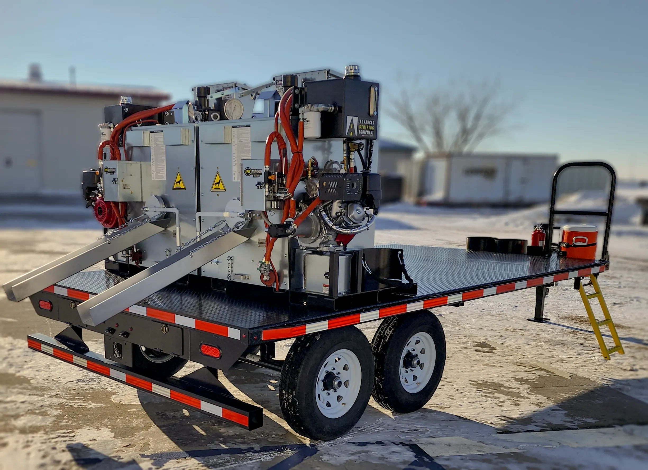 Double FastMelt 777 Trailer-rear angle view