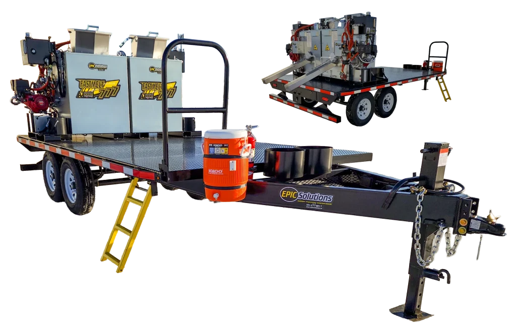 FastMelt 777 Melting System Thermoplastic Trailer