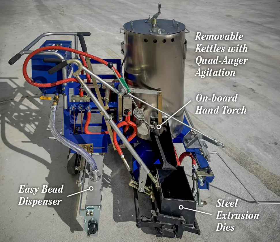 AT350 Thermoplastic Applicator-callouts