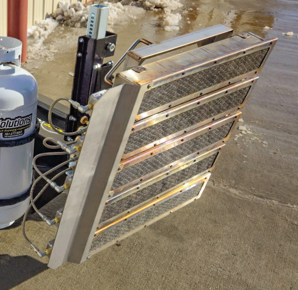 InfernoMark 701 burner tilted-up